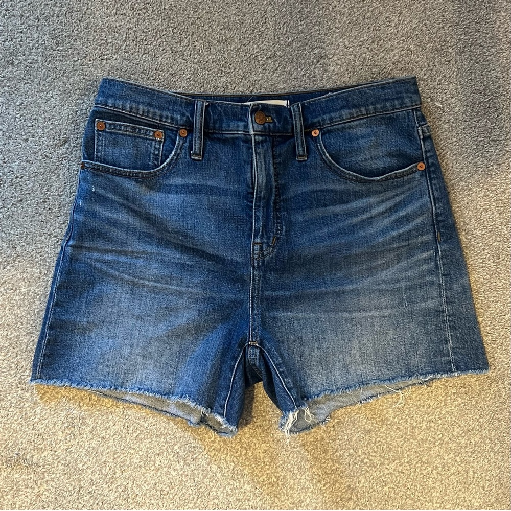 Madewell High-Rise Denim Shorts in Glenoaks Wash: Cutoff Edition - Size 29